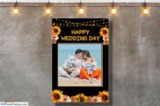 Add Photo In Wedding Day Frame