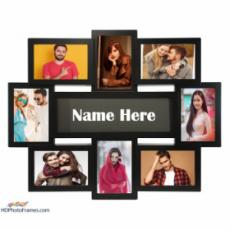 Black Multi Photo Frame Collage
