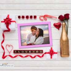 I Love You Photo Frame Online