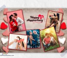 Wedding Anniversary Photo Collage Maker Online